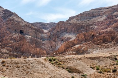 Qumran mağaralar, Batı Şeria, İsrail yer kutsal topraklarda, Dead Sea Scrolls nerede keşfedildi