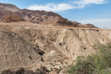 Qumran mağaralar, Batı Şeria, İsrail yer kutsal topraklarda, Dead Sea Scrolls nerede keşfedildi
