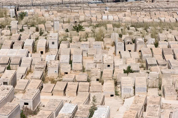 Hroby Hoře Olivetské Židovský Hřbitov Jeruzalém Izrael Podle Židovské Tradice — Stock fotografie