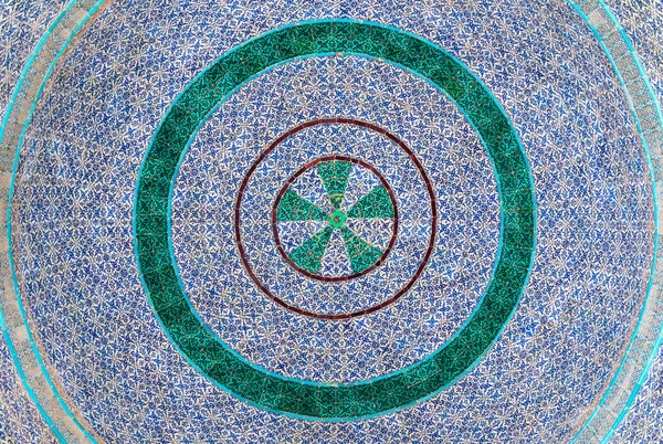 Arkitektoniska Detaljer Färgglada Keramik Mosaik Klippdomen Tempelberget Den Tredje Heligaste — Stockfoto