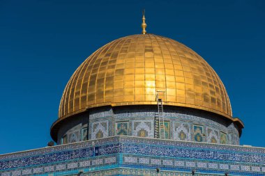 Temple Mount Kudüs, İsrail, sonra Mekke ve Medine Islam için üçüncü en kutsal yer üzerinde kaya kubbe