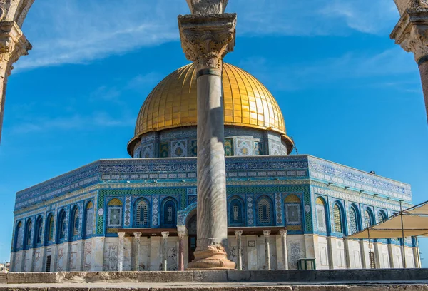 Cúpula Roca Monte Del Templo Jerusalén Israel Tercer Lugar Más — Foto de Stock