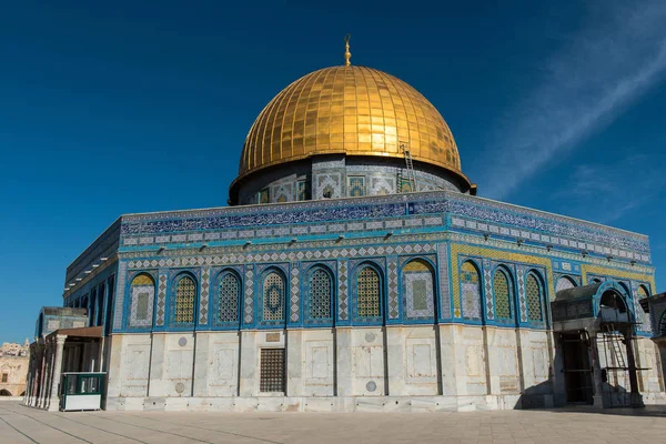 Cúpula Roca Monte Del Templo Jerusalén Israel Tercer Lugar Más — Foto de Stock