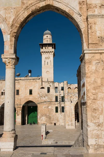 传统的伊斯兰建筑 寺庙山 耶路撒冷 以色列 — 图库照片