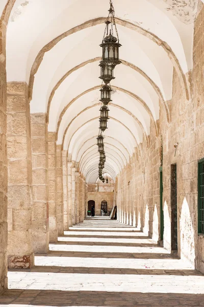 Arquitectura Islámica Tradicional Monte Del Templo Jerusalén Israel — Foto de Stock