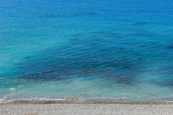 Havet Stranden Och Pebble Stenar Sommarsemester — Stockfoto