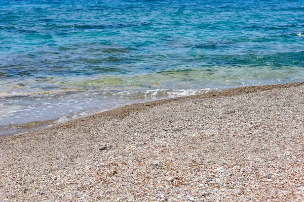 Mare Spiaggia Ciottoli Vacanze Estive — Foto Stock