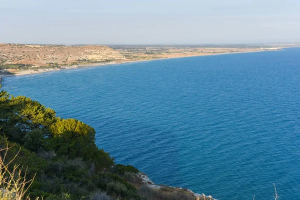 Panorama Côte Rocheuse Chypre Île — Photo