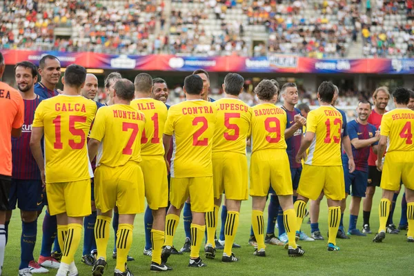 Futbol oyuncuları bir maç sırasında