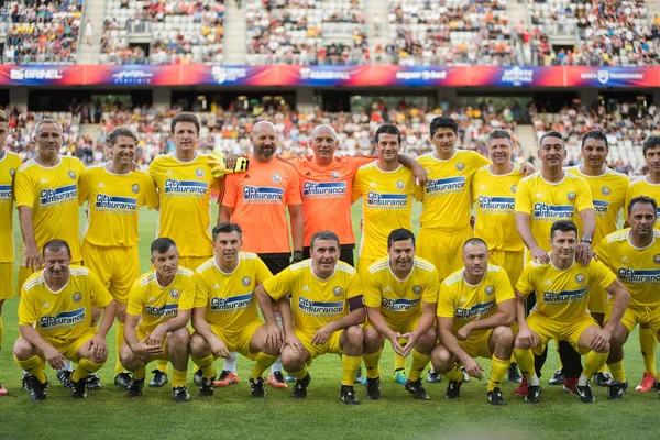 Futbol oyuncuları bir maç sırasında