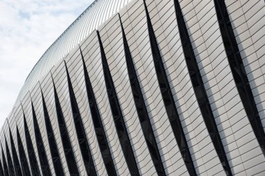 Bir modern, fütüristik inşaat detay. Mimari detay