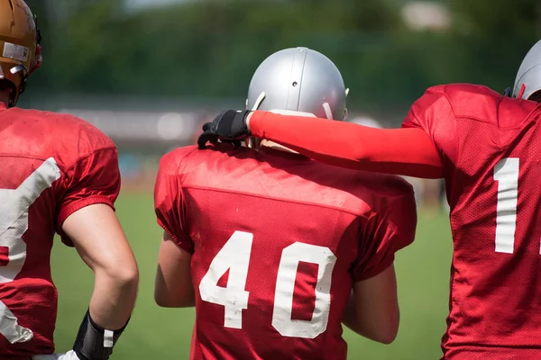 Cluj Roumanie Juin 2018 Équipe Américaine Football Cluj Crusaders Disputera — Photo