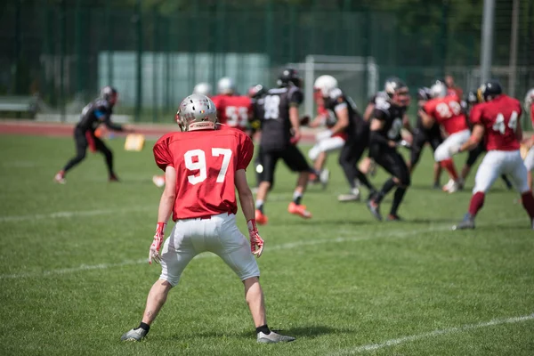 Cluj Romania Giugno 2018 Squadra Football Americano Cluj Crusaders Gioca — Foto Stock