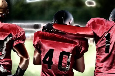 Metalik etkisi, Amerikan futbol oyuncuları eylem tonlu görüntü