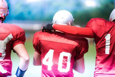 Amerikan futbolu oyuncular eylem canlı, tonlu görüntü