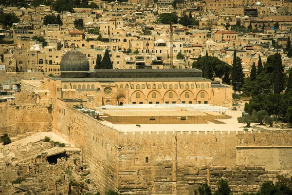 Heilige Stadt Jerusalem Israel Jahrgangsbild — Stockfoto