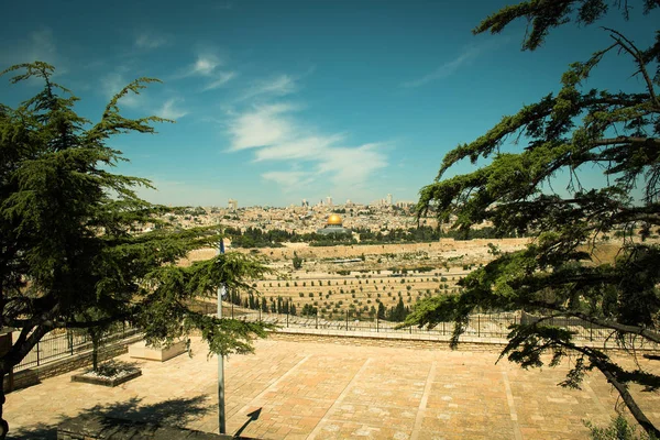 Hellige Jerusalem Israel Årgang – stockfoto