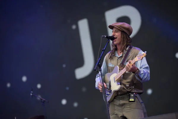 Bontida Roemenië Juli 2018 Brits Zanger Cooper Uitvoeren Van Een — Stockfoto