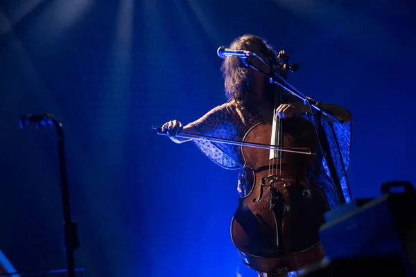 Bontida Rumunia Lipca 2018 Islandzki Eksperymentalna Grupa Muzyczna Mum Grając — Zdjęcie stockowe