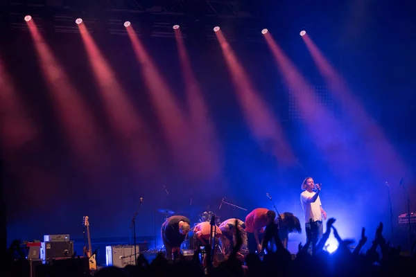 Bontida Roemenië Juli 2018 Ijslandse Experimentele Muzikale Groep Mum Live — Stockfoto