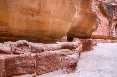 Siq, antik Kanyon yolu için hazine: Petra, Jordan