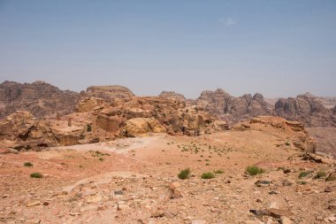 Görünüm kurban yüksek yerden. Petra, Jordan