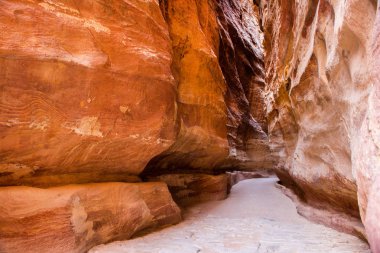 Siq, antik Kanyon yolu için hazine: Petra, Jordan