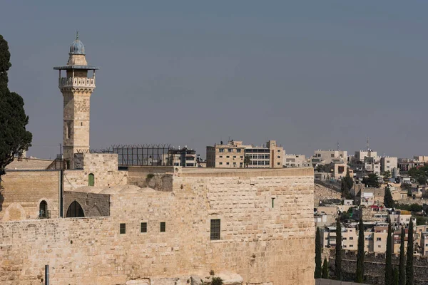 เยร ซาเล สราเอล พฤษภาคม 2018 องศ บการเย ยมชมท นโดยฝ แสวงบ — ภาพถ่ายสต็อก