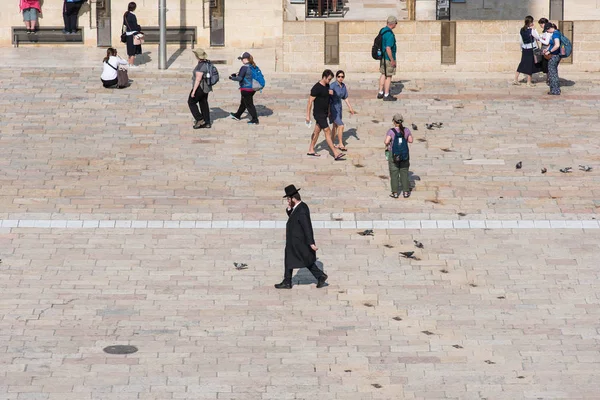 Jerusalem Israel May 2015 Tourists Visiting Old Jewish Quarter City — Stock Photo, Image