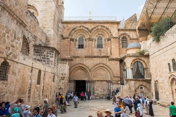 Jerusalem Israel Mayo 2018 Turistas Peregrinos Visitan Lugar Cristiano Más —  Fotos de Stock