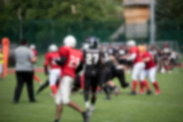 Blurred American Football Players Action Match — Stock Photo, Image