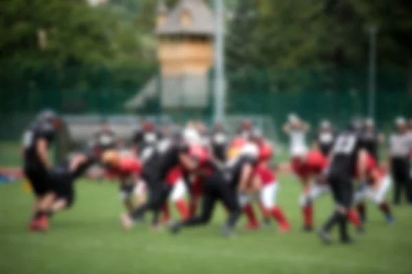 Jugadores Fútbol Americano Borrosos Acción Durante Partido — Foto de Stock