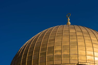 Temple Mount Kudüs İsrail'in üzerinde kaya kubbe altın kubbe