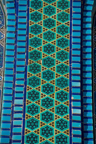 Détail Mosaïque Coloré Dôme Rocher Mont Temple Jérusalem Israël — Photo