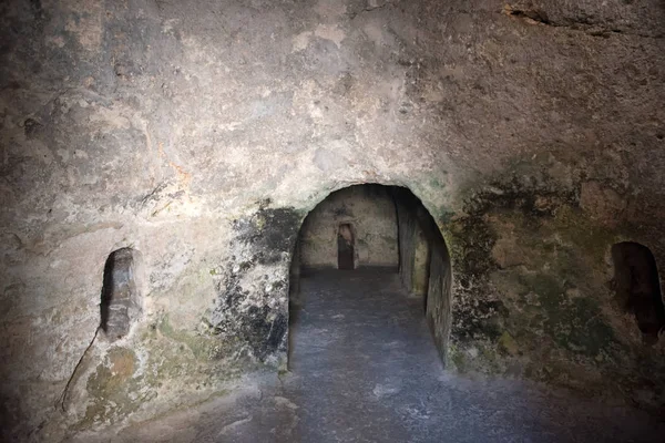 Podzemní Pohřební Místo Jeskyně Hoře Olivetské Jeruzalém Izrael — Stock fotografie