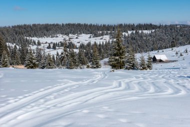 Freeride kayak ve snowboard parça toz kar 