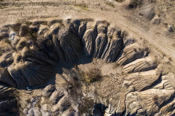 Paisaje Minero Industrial Desde Dron Vista Aérea Una Mina Cielo —  Fotos de Stock