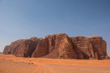 Wadi Rum kumulları çöl, Jordan, Orta Doğu
