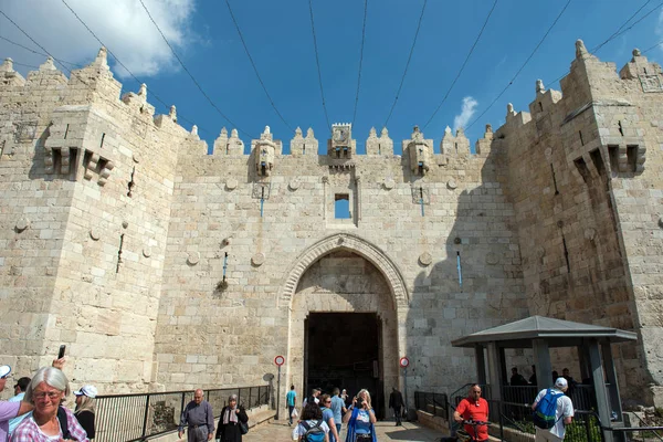 耶路撒冷大马士革门 — 图库照片