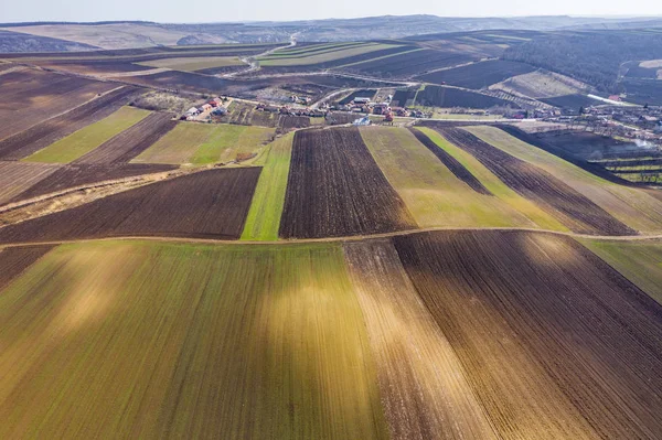 Flygfoto över bio baserat industri och jordbruk — Stockfoto