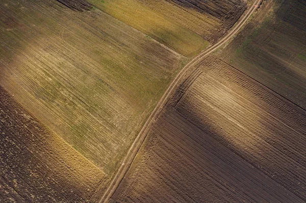 Вид с воздуха на биоиндустрию и сельское хозяйство — стоковое фото