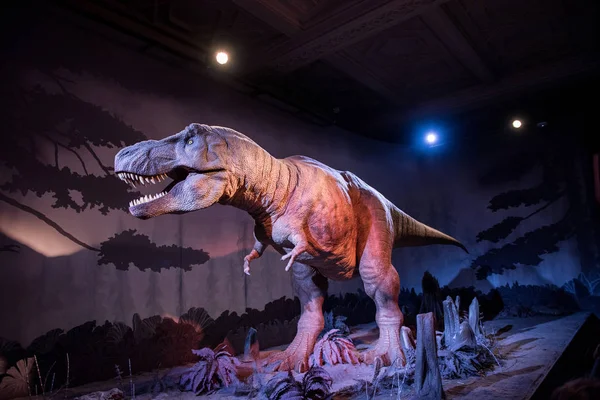 Rekonstruktion des Tyrannosaurus rex — Stockfoto