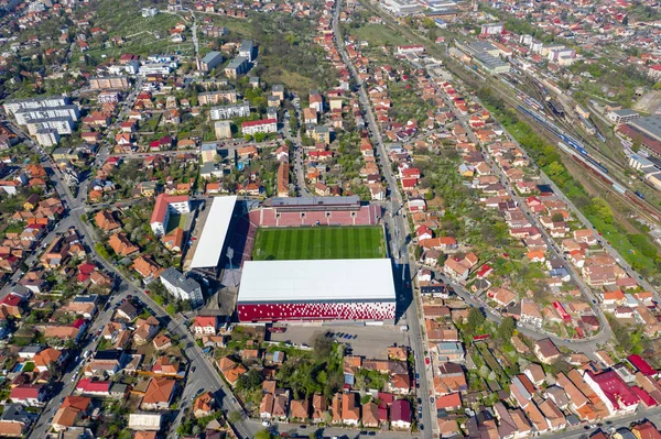 Aerial view of a football stadium — Stock Photo, Image