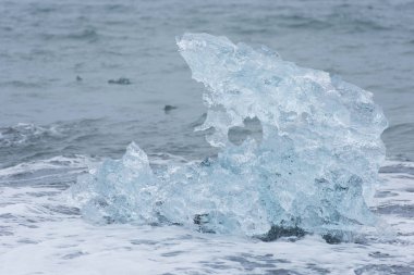 Diamond plajındaki buzdağları, Jokulsarlon, İzlanda