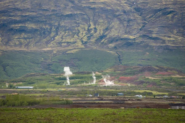 Strokkur geysir in the moment of eruption, Iceland