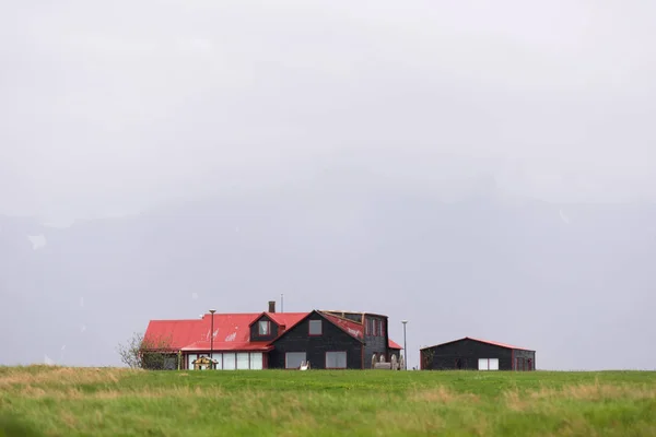 Eco countryside farmhouses in Iceland — Stock Photo, Image