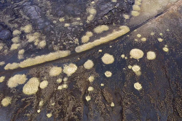 Veduta aerea del campo di lava di Eldhraun in Islanda — Foto Stock