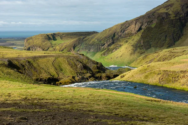 Река Скогар в Южной Исландии — стоковое фото