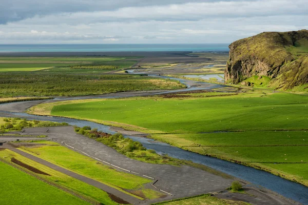 Rio Skogar no sul da Islândia — Fotografia de Stock