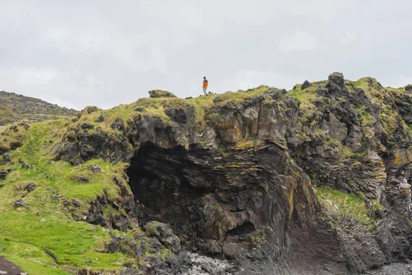 Scogliere di basalto di Londrangar in Islanda — Foto Stock